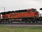 BNSF 7549 (ES44DC) rolls west as a 2d unit on a manifest train